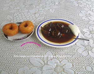 fotos, imagenes, vistas, fotografias,  dibujos,  Dulce de brevas, caladas en panela,  acompaadas con buuelos, Receta colombiana
